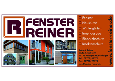 Reiner Fenster
Inh. Eduard Reiner in Hüfingen-Mundelfingen