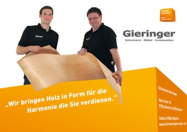 Gieringer GmbH & Co. KG
Möbelmanufaktur in Oberkirch
