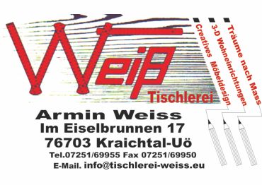 Tischlerei Weiß
Möbel und Innenausbau in Kraichtal